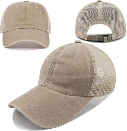 5/6 Packs Vintage Washed Plain Baseball Cap Distressed Dad Golf Hat for Men Women