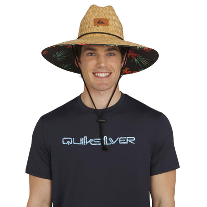 Quiksilver Men's Wide Brim Outdoor Lifeguard Straw Sun Hat