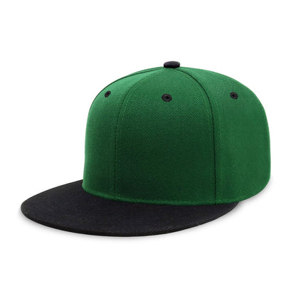 CHOK.LIDS Classic Snapback Flat Bill Hat Blank Adjustable Baseball Cap