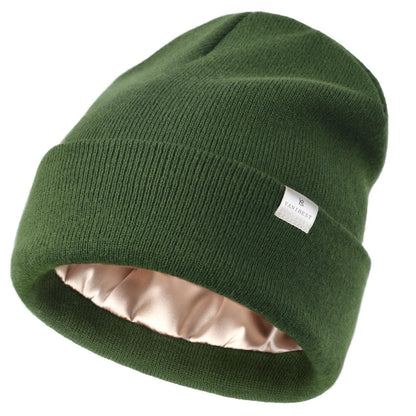 YANIBEST Satin Lined Beanie for Women, Reduce Frizz Winter Hats