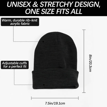 Beanie Hats for Men Beanie for Women Winter Knitted Hat Stocking caps, Soft Ski Hat Warm Blank