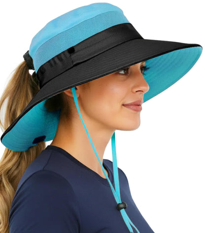 GearTOP Safari Hat for Men Sun Hats for Women UV Protection UPF 50+ Fishing, Gardening, Hiking Hat (22-23 1/2")