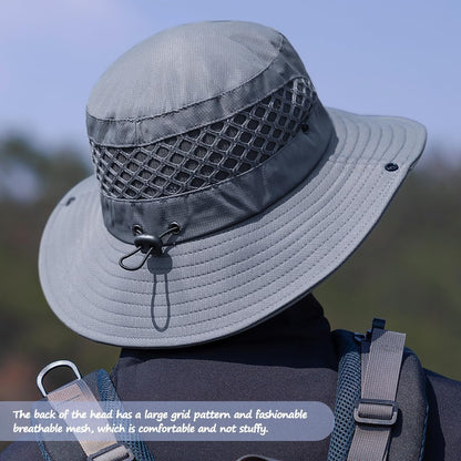 Sireck Fishing Hat, UPF50+ Wide Brim Sun Hat for Men Women, UV Protection Hiking Beach Bucket Hats Summer Safari Hat