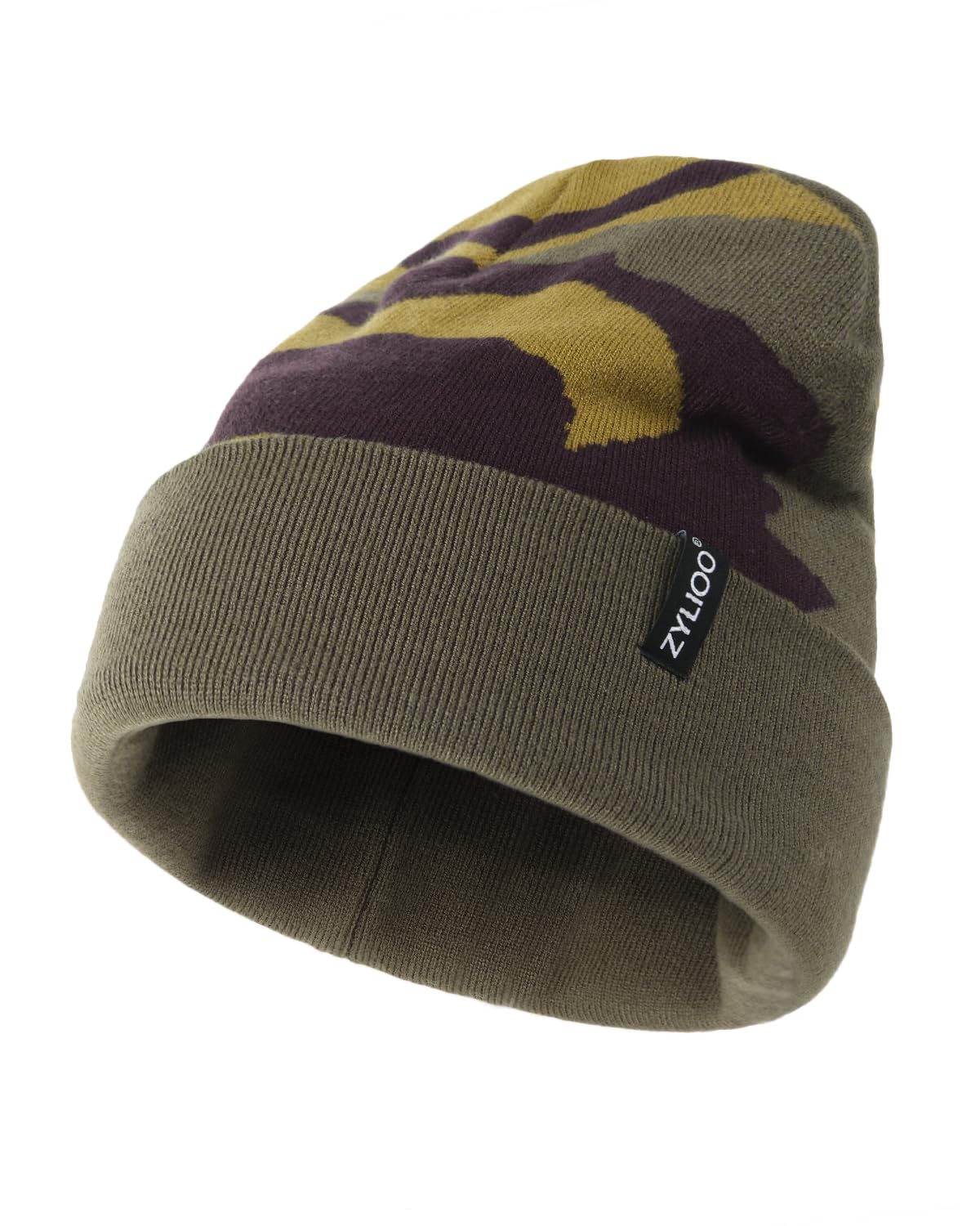 Zylioo XXL Beanie for Men,Big Head Winter Knit Hat,Stretch Warm Skull Cap