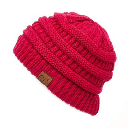 C.C Exclusives Cable Knit Beanie - Thick, Soft & Warm Chunky Beanie Hats
