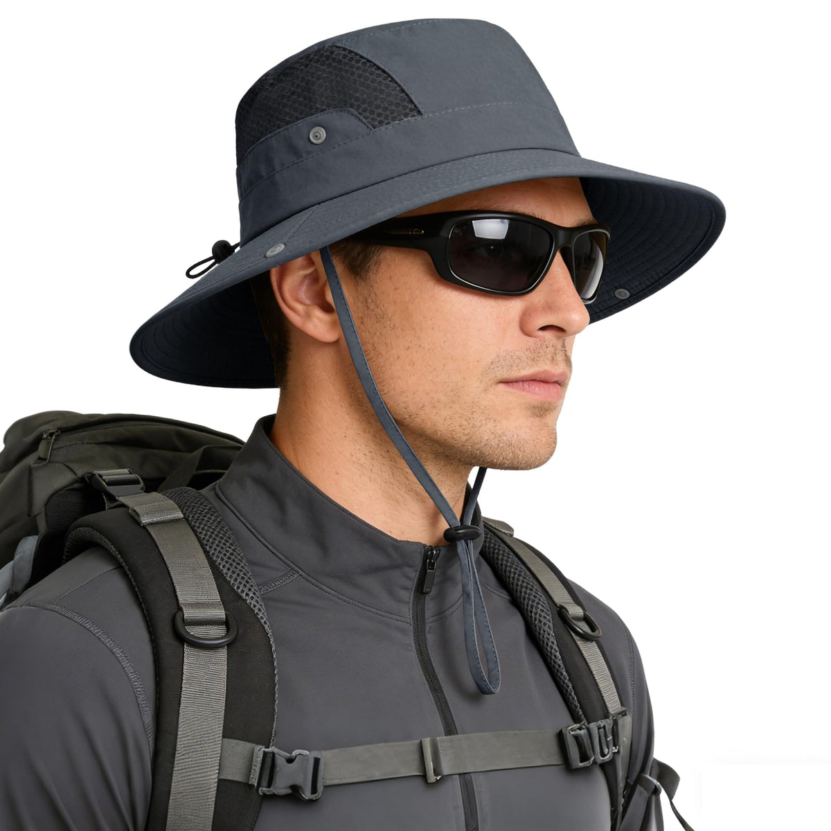 Sun Hat for Men Women UV Protection Wide Brim Fishing Hats Breathable UPF 50+ Boonie Bucket Hats Beach Safari Hiking Garden