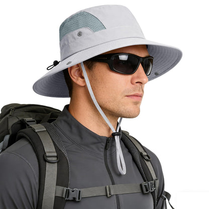 Sun Hat for Men Women UV Protection Wide Brim Fishing Hats Breathable UPF 50+ Boonie Bucket Hats Beach Safari Hiking Garden
