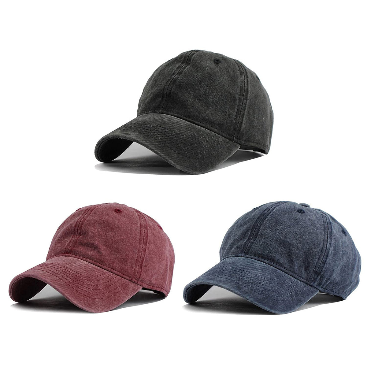 HH HOFNEN Baseball Cap Washed Cotton Unstructured Vintage Hat for Men Women