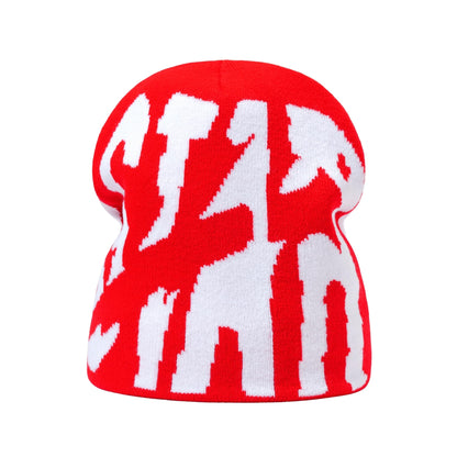 Y2K Beanie for Men Women Knitted Hat Winter Cap Star Design Warm Casual Skullies Cold Weather Knit Outdoor