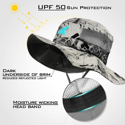 KastKing Sol Armis UPF 50 Boonie Hat for Sun Protection,Men Women