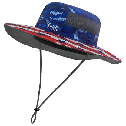 BASSDASH UPF 50+ Sun Fishing Hat Water Resistant with Detachable Neck Flap