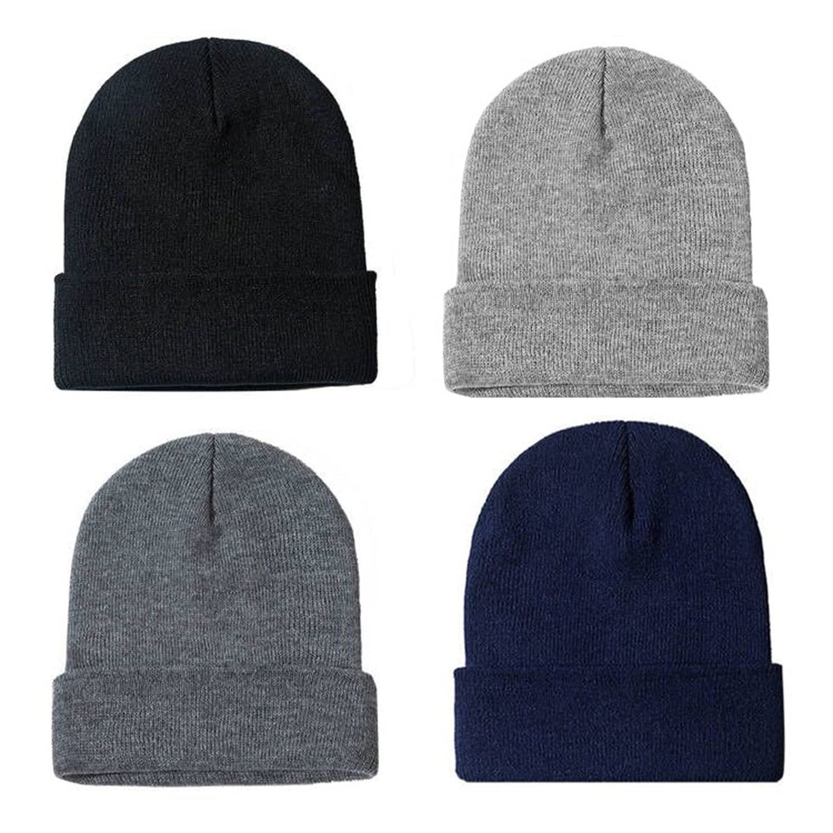 ZOORON Beanie for Men Women Slouchy Winter Beanie Hats Cuffed Skull Caps