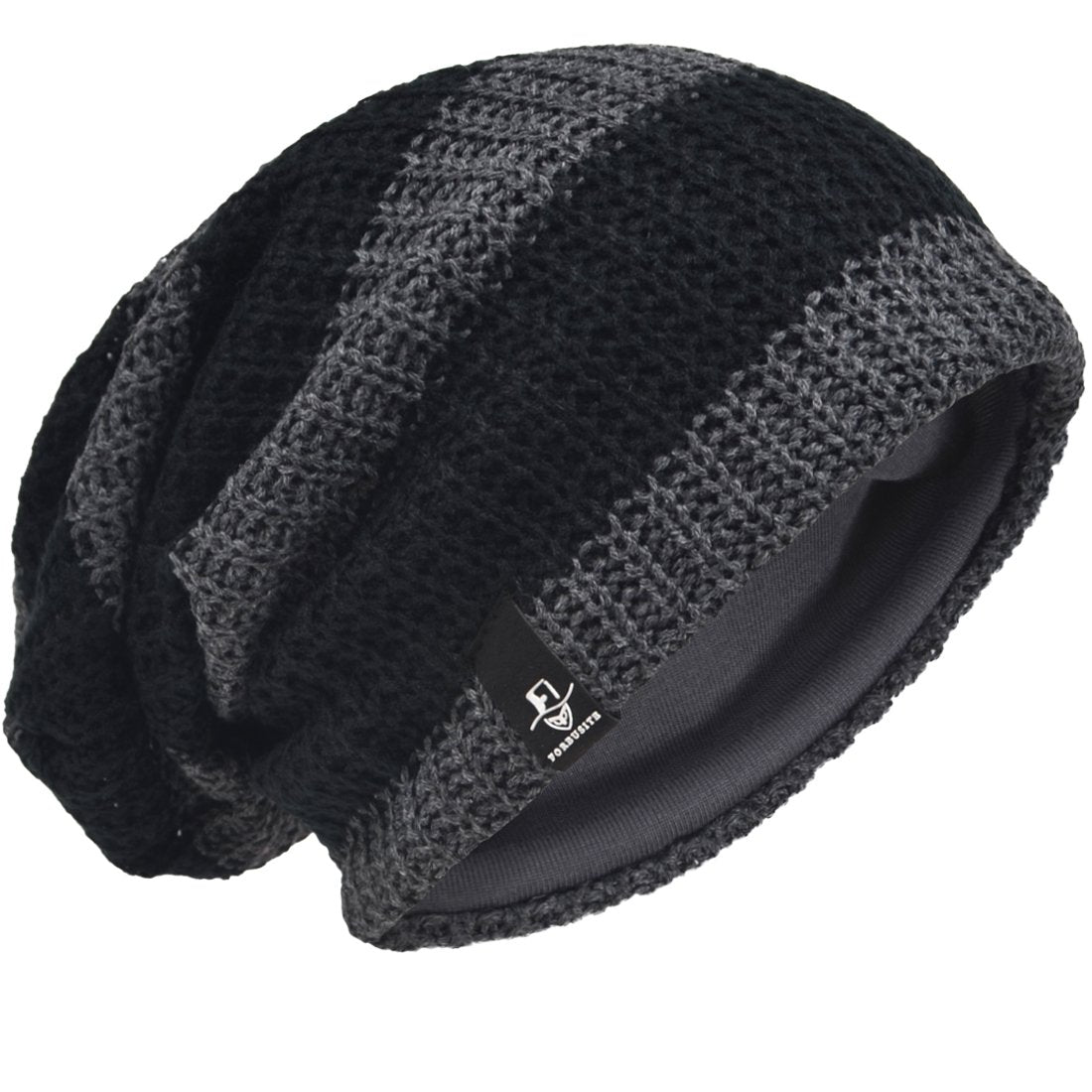 VECRY Men's Slouchy Beanie Knit Crochet Rasta Cap for Summer Winter