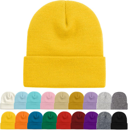 ZOORON Beanie for Women Men Ski Watch Cap Cuffed Plain Skull Knit Hat Soft Fisherman Winter Hat