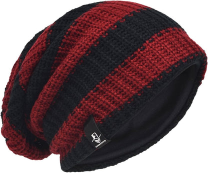 VECRY Men's Slouchy Beanie Knit Crochet Rasta Cap for Summer Winter