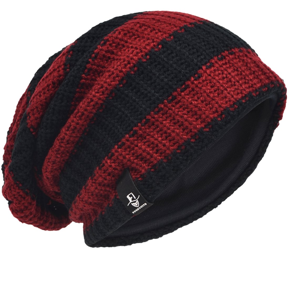 VECRY Men's Slouchy Beanie Knit Crochet Rasta Cap for Summer Winter