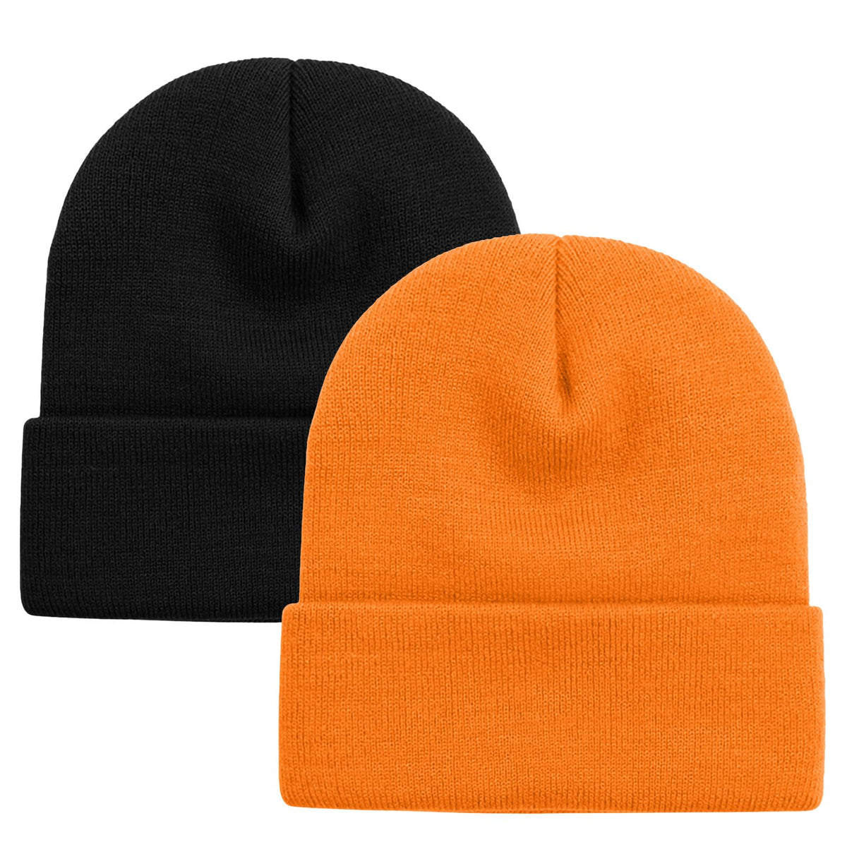 ZOORON Beanie for Women Men Ski Watch Cap Cuffed Plain Skull Knit Hat Soft Fisherman Winter Hat