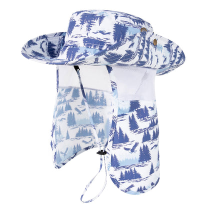 Comhats Sun Hat with Neck Flap for Men, UPF 50+ Wide Brim Cooling Oversized