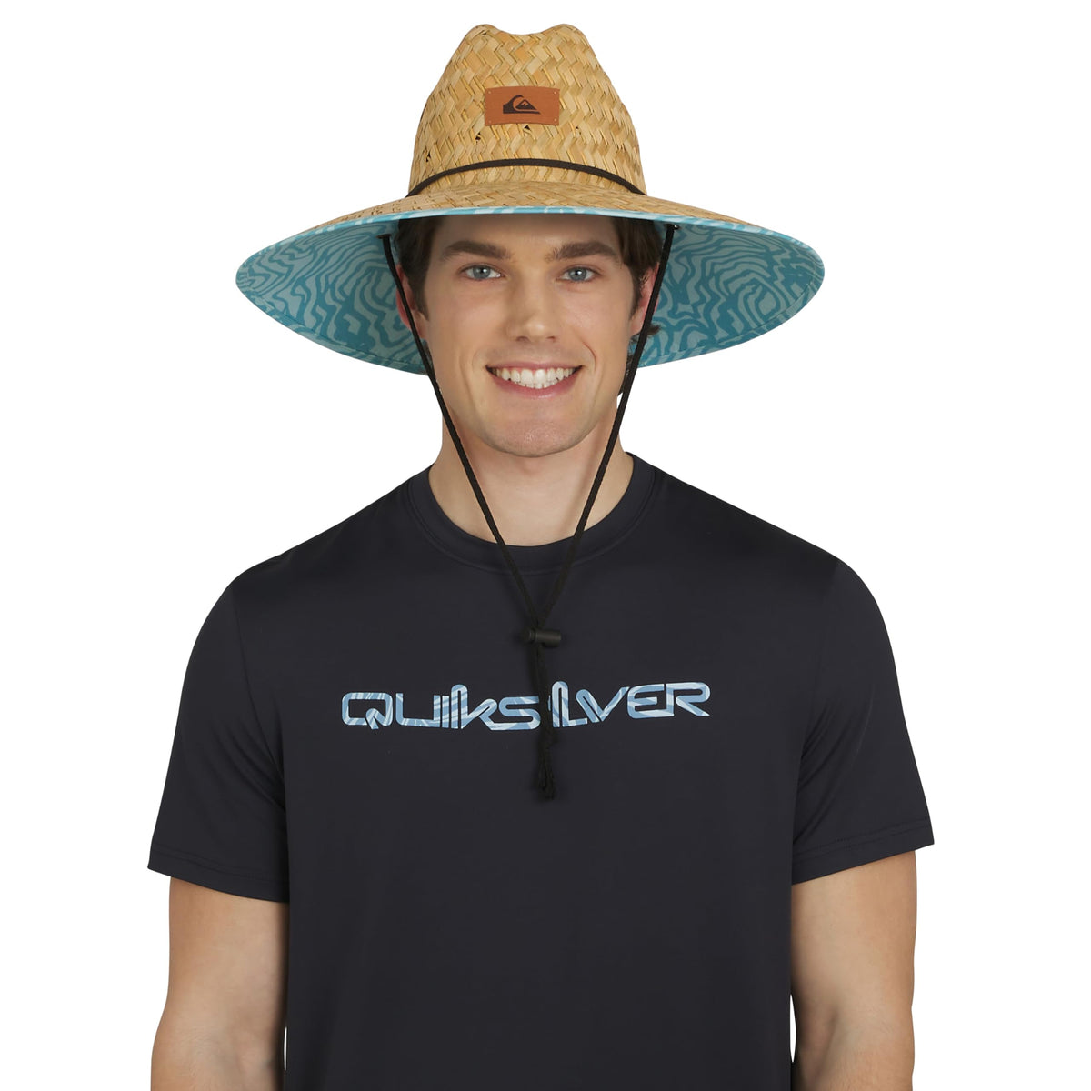 Quiksilver Men's Wide Brim Outdoor Lifeguard Straw Sun Hat