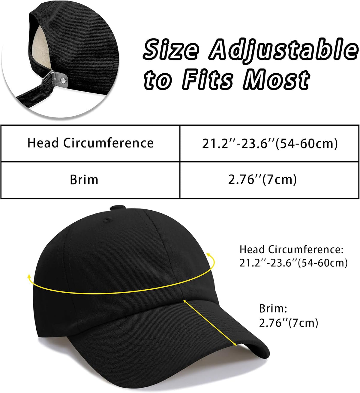 NPQQUAN Original Classic Low Profile Baseball Cap Golf Dad Hat Adjustable