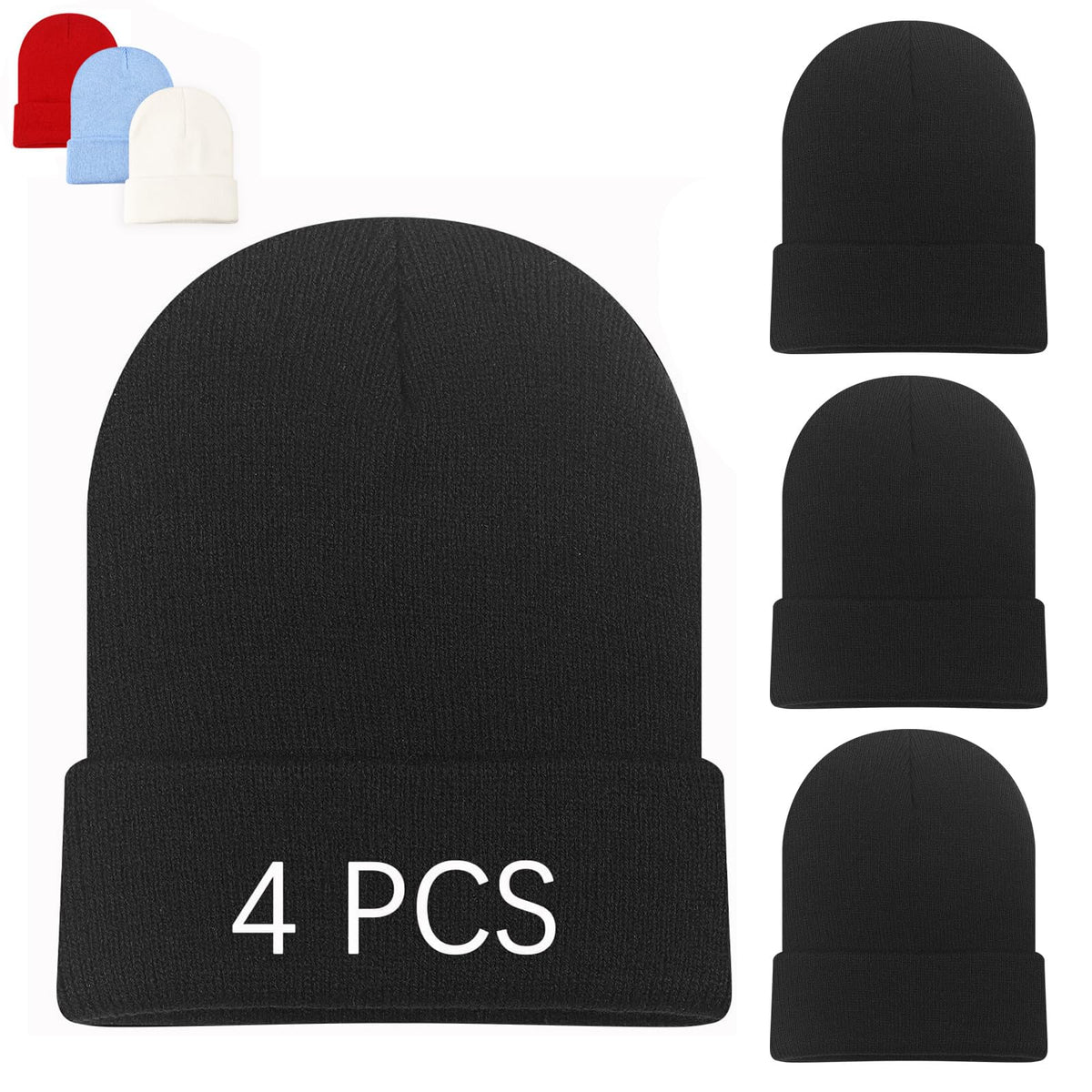 Beanie Hats for Men Beanie for Women Winter Knitted Hat Stocking caps, Soft Ski Hat Warm Blank