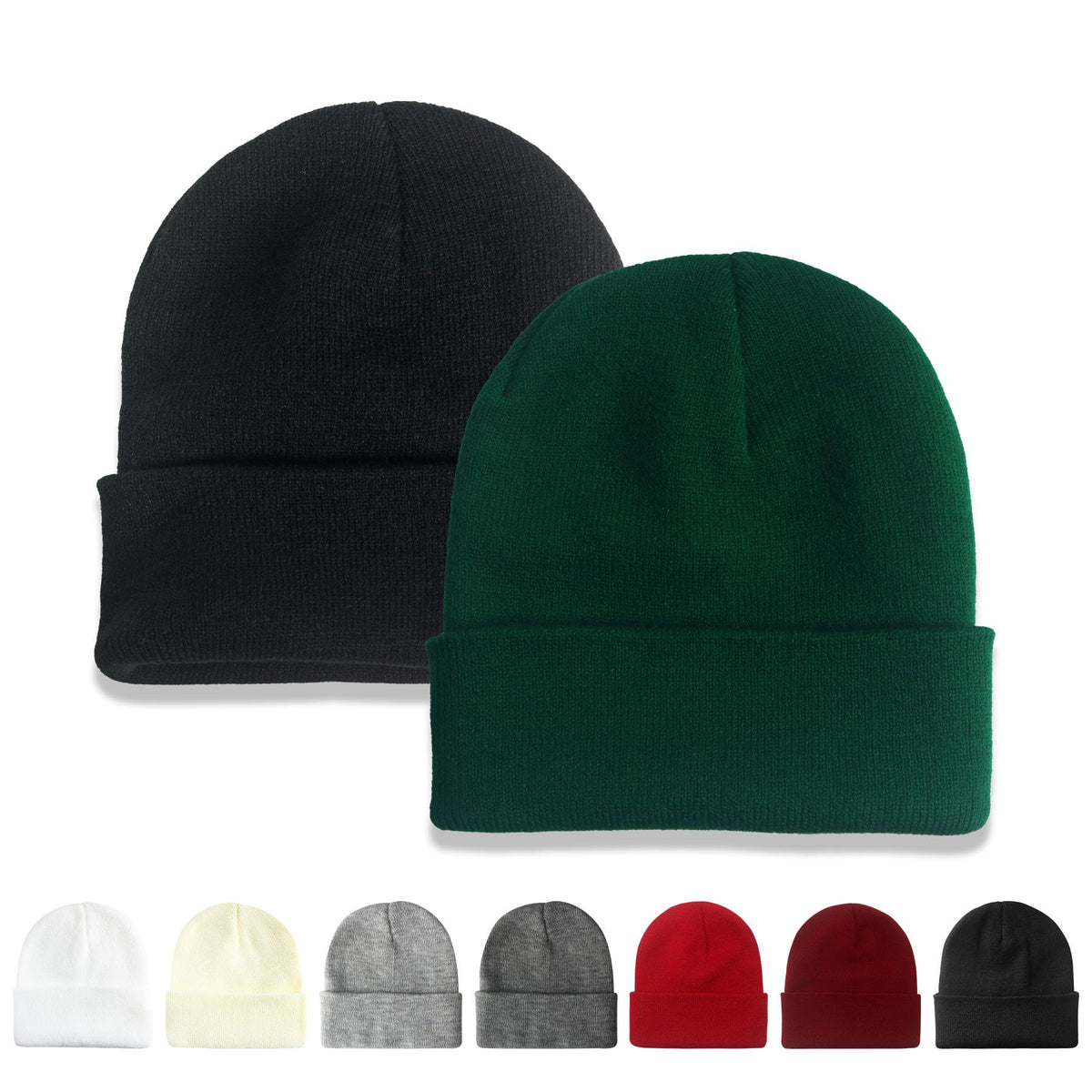 NPQQUAN 2 Packs Beanie for Men Women Winter Hats for Mens Beanie Skull Cap