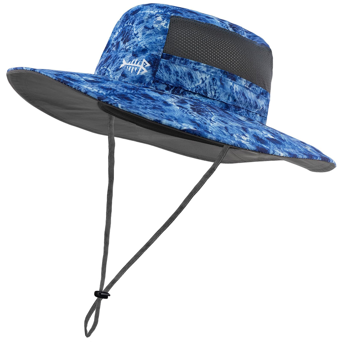 BASSDASH UPF 50+ Sun Fishing Hat Water Resistant with Detachable Neck Flap