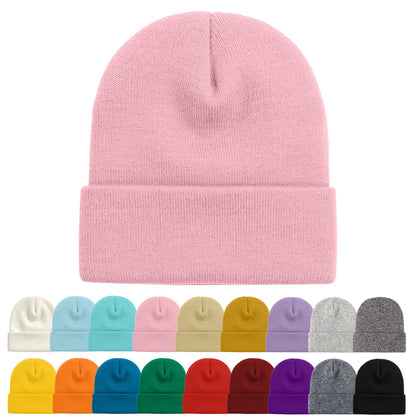 ZOORON Beanie for Women Men Ski Watch Cap Cuffed Plain Skull Knit Hat Soft Fisherman Winter Hat