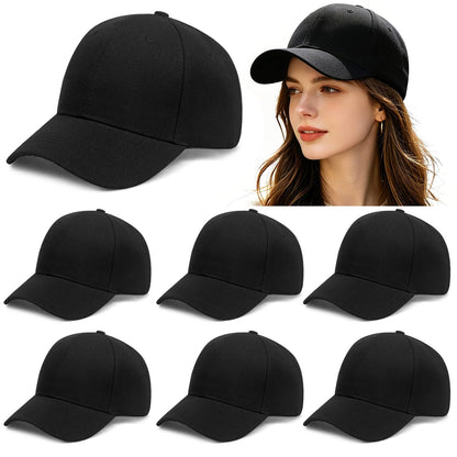 5/6 Packs Vintage Washed Plain Baseball Cap Distressed Dad Golf Hat for Men Women