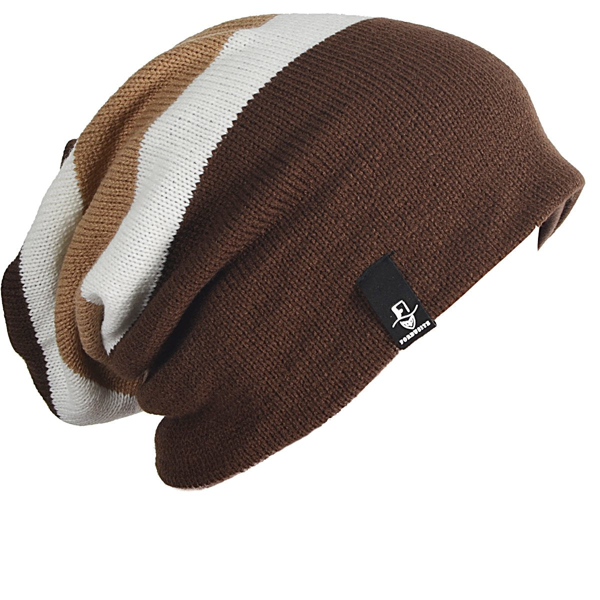 FORBUSITE Mens Slouchy Long Oversized Beanie Knit Cap for Summer Winter B08