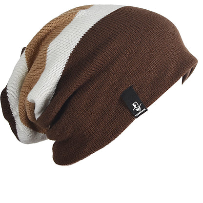 FORBUSITE Mens Slouchy Long Oversized Beanie Knit Cap for Summer Winter B08