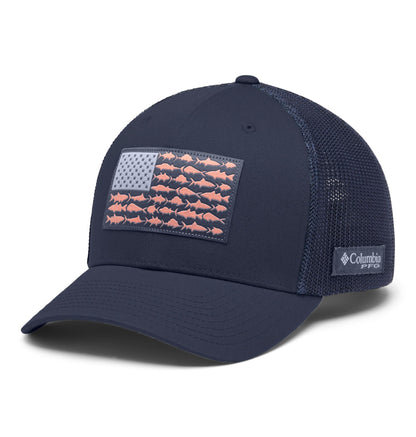 Columbia Unisex Adult PFG Logo Mesh Ball Cap
