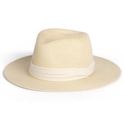 FURTALK Womens Mens Wide Brim Straw Panama Hat Fedora Summer Beach Sun Hat