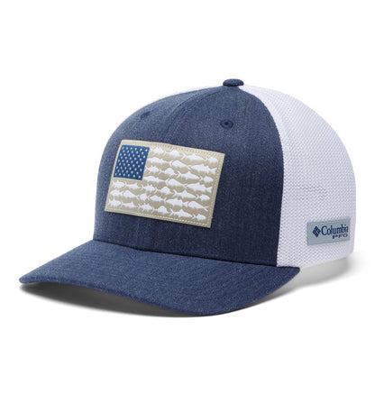Columbia Unisex Adult PFG Logo Mesh Ball Cap