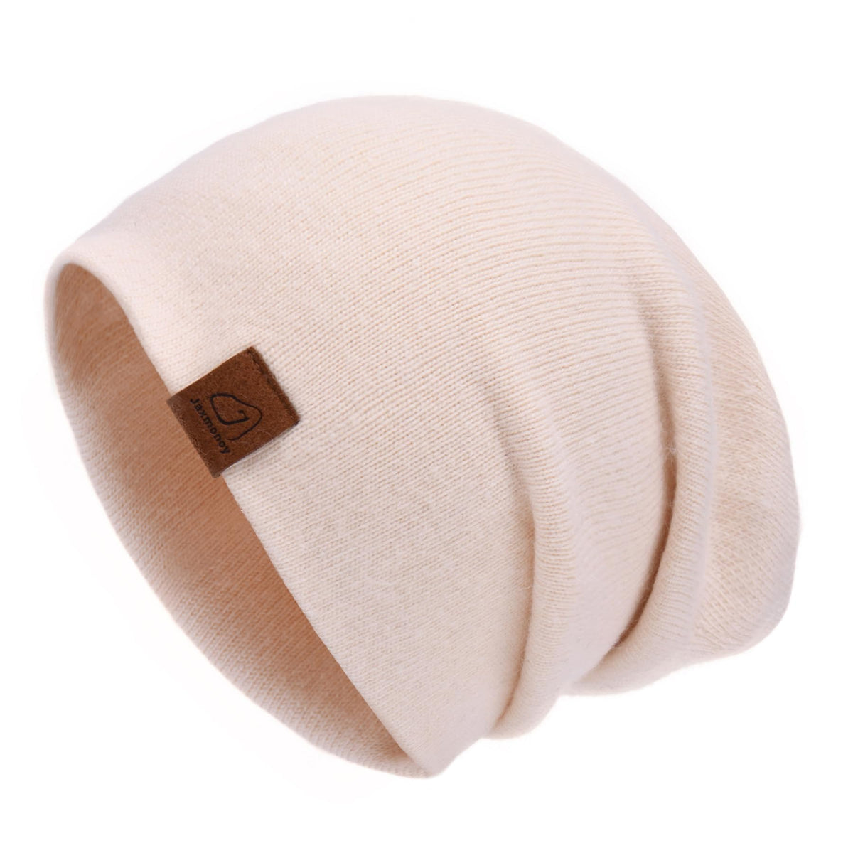 jaxmonoy Slouchy Knit Beanies Winter Hats for Women Men Soft Warm Reversible Slouch Cuffed Skull Knitted Beanie Cap