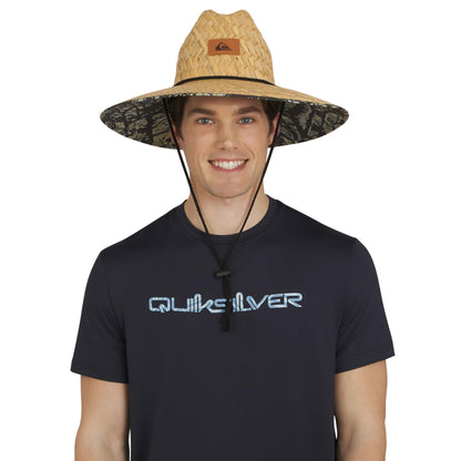Quiksilver Men's Wide Brim Outdoor Lifeguard Straw Sun Hat