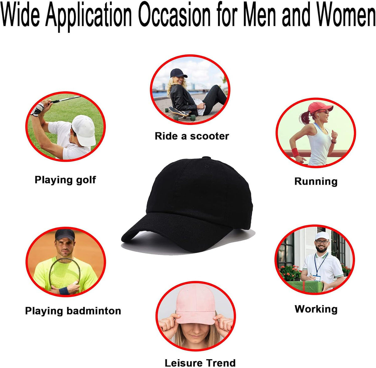 NPQQUAN Original Classic Low Profile Baseball Cap Golf Dad Hat Adjustable