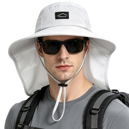 Rosoz Outdoor Sun Hat for Men Women, UPF 50+Fishing Hat with Neck Flap
