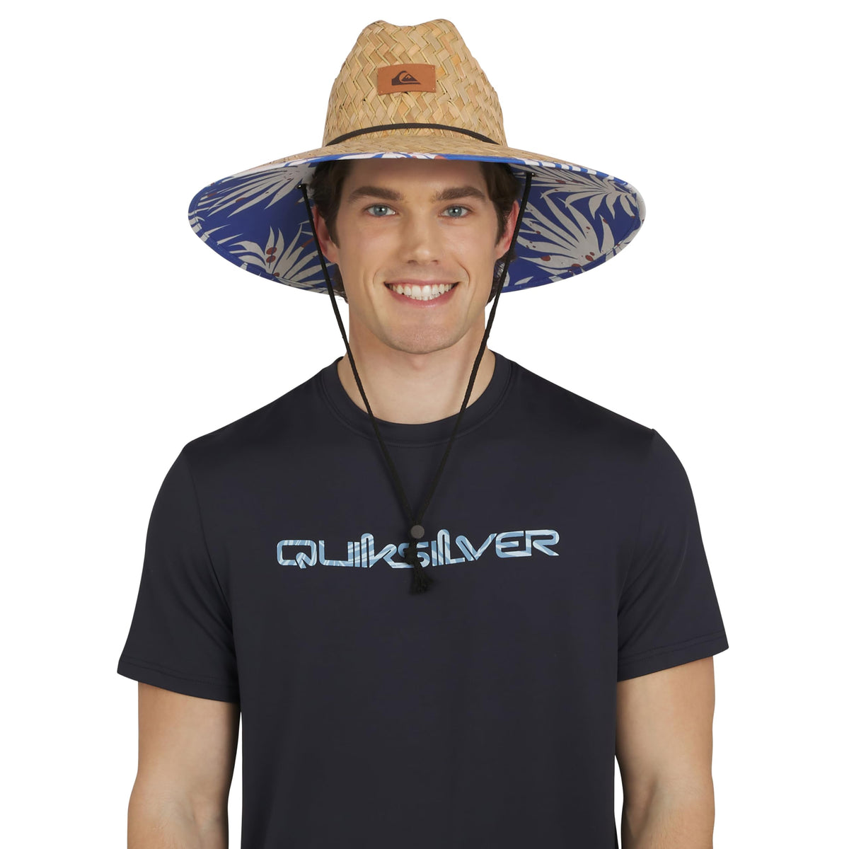Quiksilver Men's Wide Brim Outdoor Lifeguard Straw Sun Hat