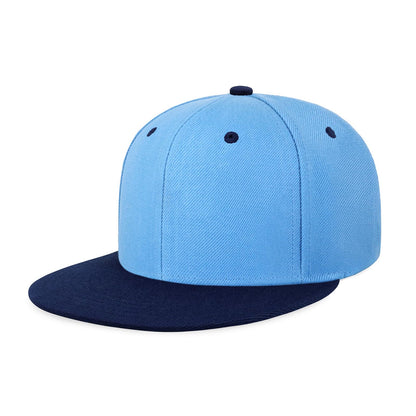 CHOK.LIDS Classic Snapback Flat Bill Hat Blank Adjustable Baseball Cap