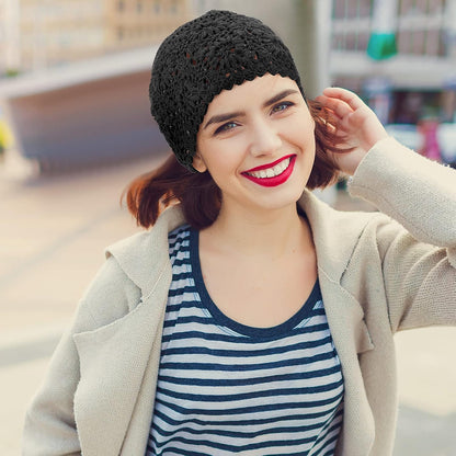 JenPen 4 Pcs Women Crochet Slouchy Beanie Hat