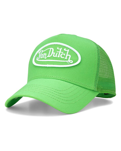 Von Dutch Unisex Trucker Hat - Retro Classic Solid Color Mesh Back Snapback Baseball Cap for Men & Women.