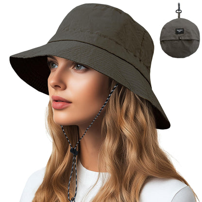 NPQQUAN Sun Bucket Hats for Woman Men Lightweight Sun Hat Packable Foldable