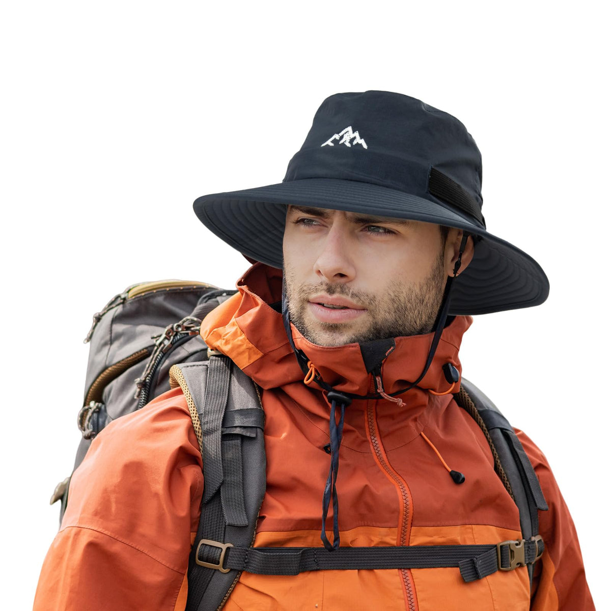 TOP-EX Men's Waterproof Bucket Sun Hat, UPF 50+ Wide Brim, S/M-XXL
