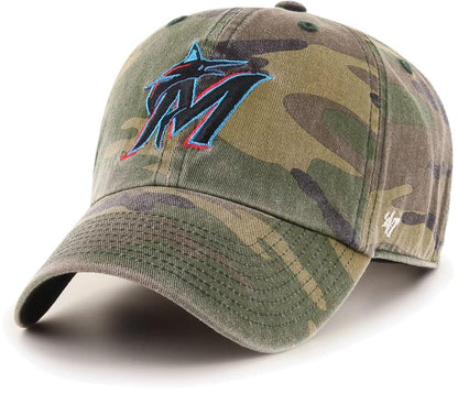 '47 MLB Unisex-Adult Camo Clean Up Adjustable Hat Cap One Size