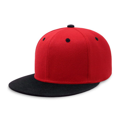 CHOK.LIDS Classic Snapback Flat Bill Hat Blank Adjustable Baseball Cap