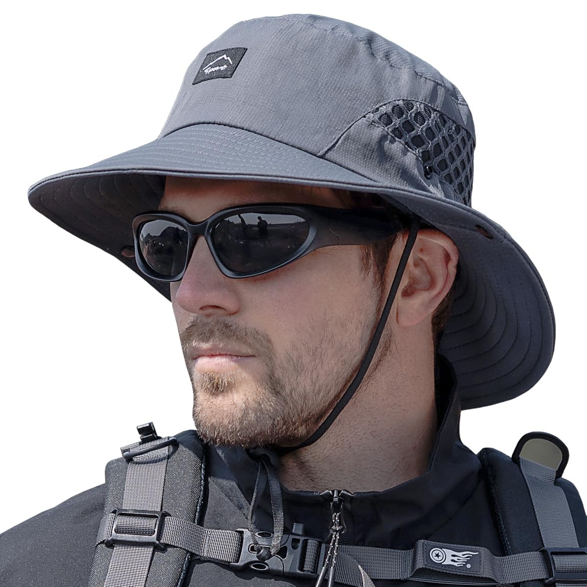 Sireck Fishing Hat, UPF50+ Wide Brim Sun Hat for Men Women, UV Protection Hiking Beach Bucket Hats Summer Safari Hat