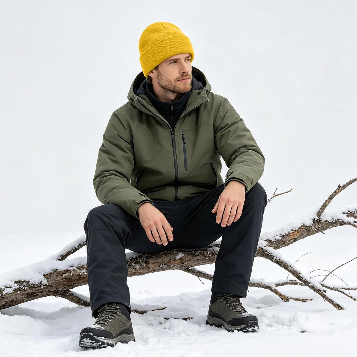 ZOORON Beanie for Women Men Ski Watch Cap Cuffed Plain Skull Knit Hat Soft Fisherman Winter Hat