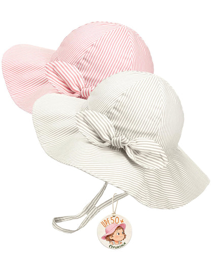 FURTALK Baby Sun Hat Toddler Beach Hats with UPF 50+ Sun Protection Wide Brim Girls Bucket Hat