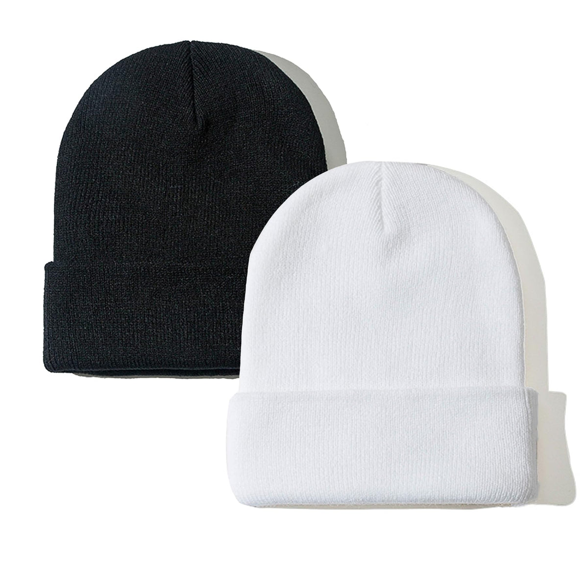 PFFY Unisex Beanie Hats for Men Women Plain Knit Winter Beanies Warm Hat